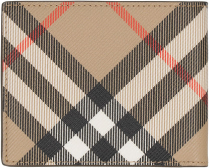BURBERRY Check Pattern Wallet (9.5x11 cm) - Mini Size