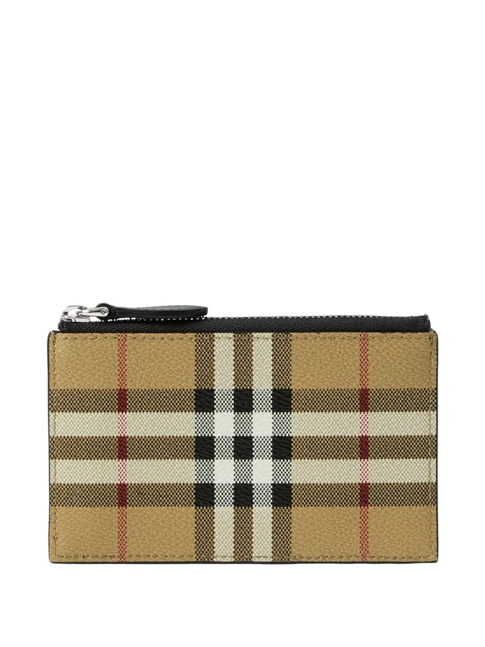 BURBERRY Checkerboard Mini Card Holder