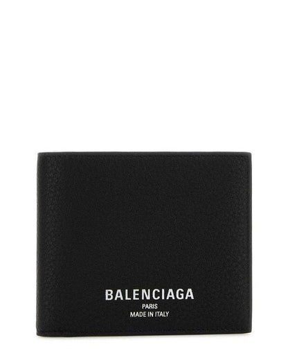 BALENCIAGA Mini Bifold Wallet with Logo Print