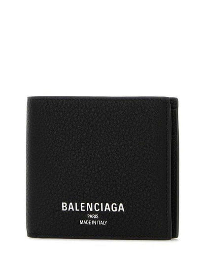 BALENCIAGA Mini Bifold Wallet with Logo Print