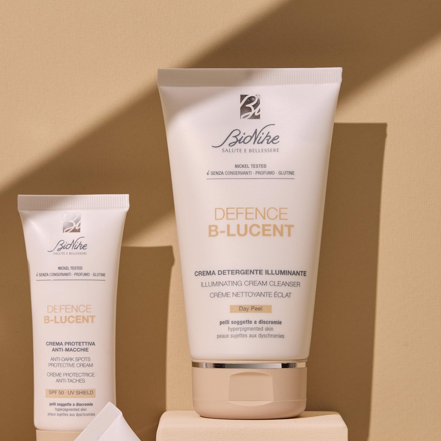 BioNike Defence B-Lucent Day Peel Cream Cleanser - Gentle Daily Peeling for Brighter Skin