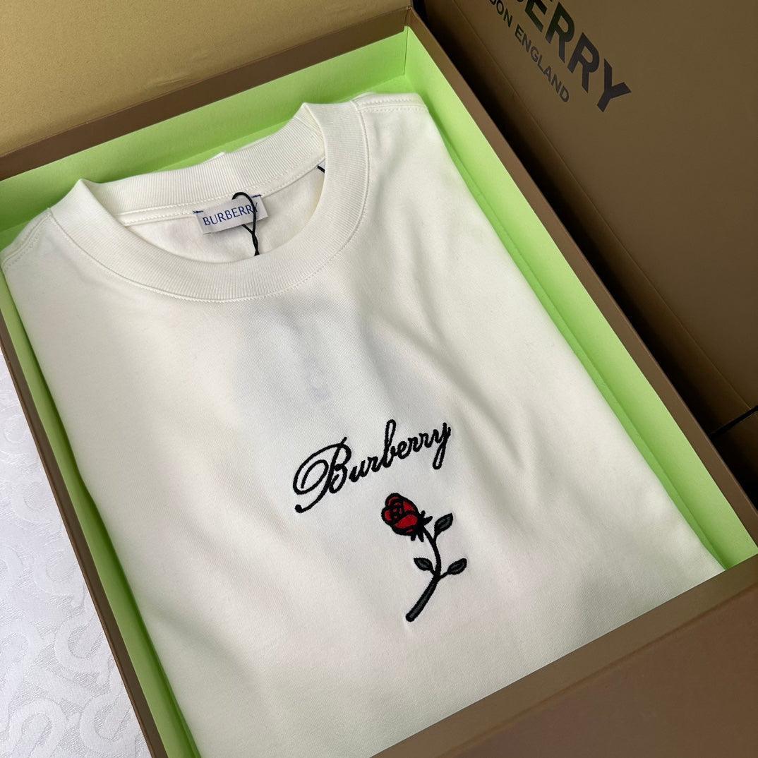 Burberry T-Shirt With Rose Without Collar &