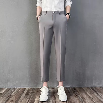 Summer Thin British Small Western Pants Men&