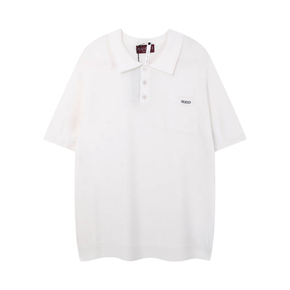 Gucci Collar T-Shirt - Premium Cotton White Tee