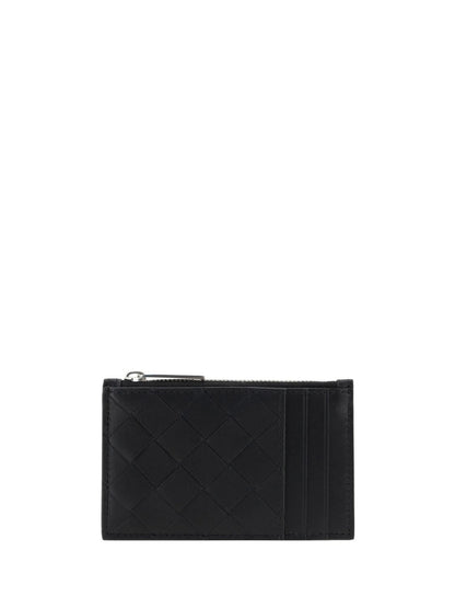 BOTTEGA VENETA Mini Woven Card Holder with Zipper