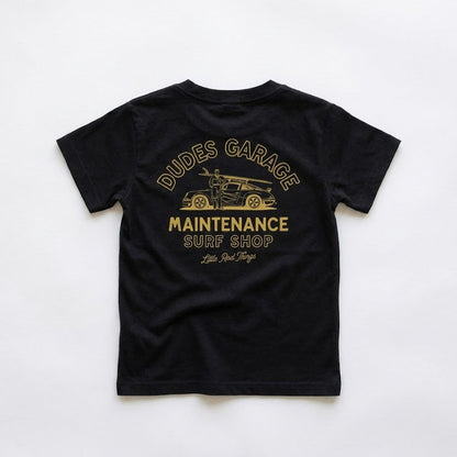 DUDES GARAGE TEE - BLACK