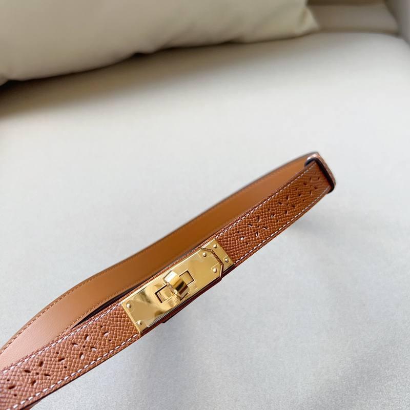 Hermes Men Gold Buckle Belt &