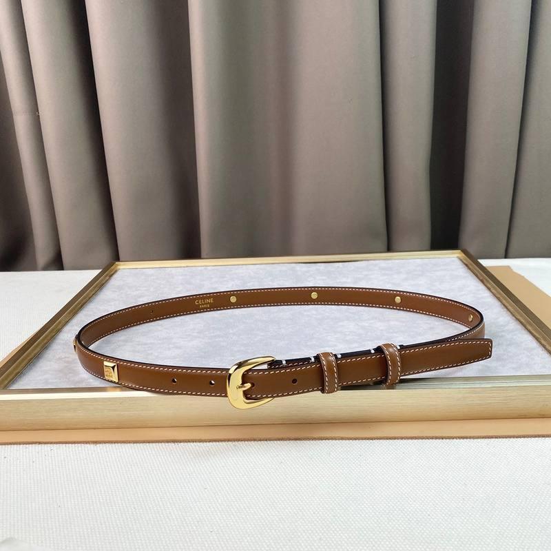 Celine Women Gold Buckle Belt &