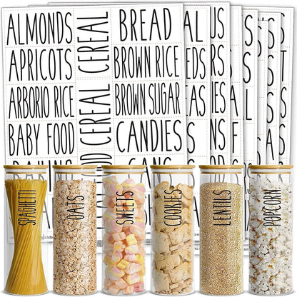 Core 157 Pantry Labels for Food Containers