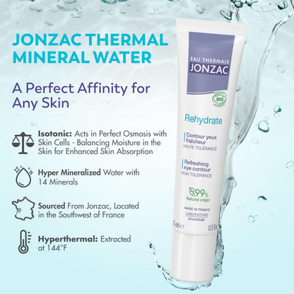 Eau Thermale Jonzac Soothing Eye Cream for Sensitive Skin - Hypoallergenic &amp; Natural