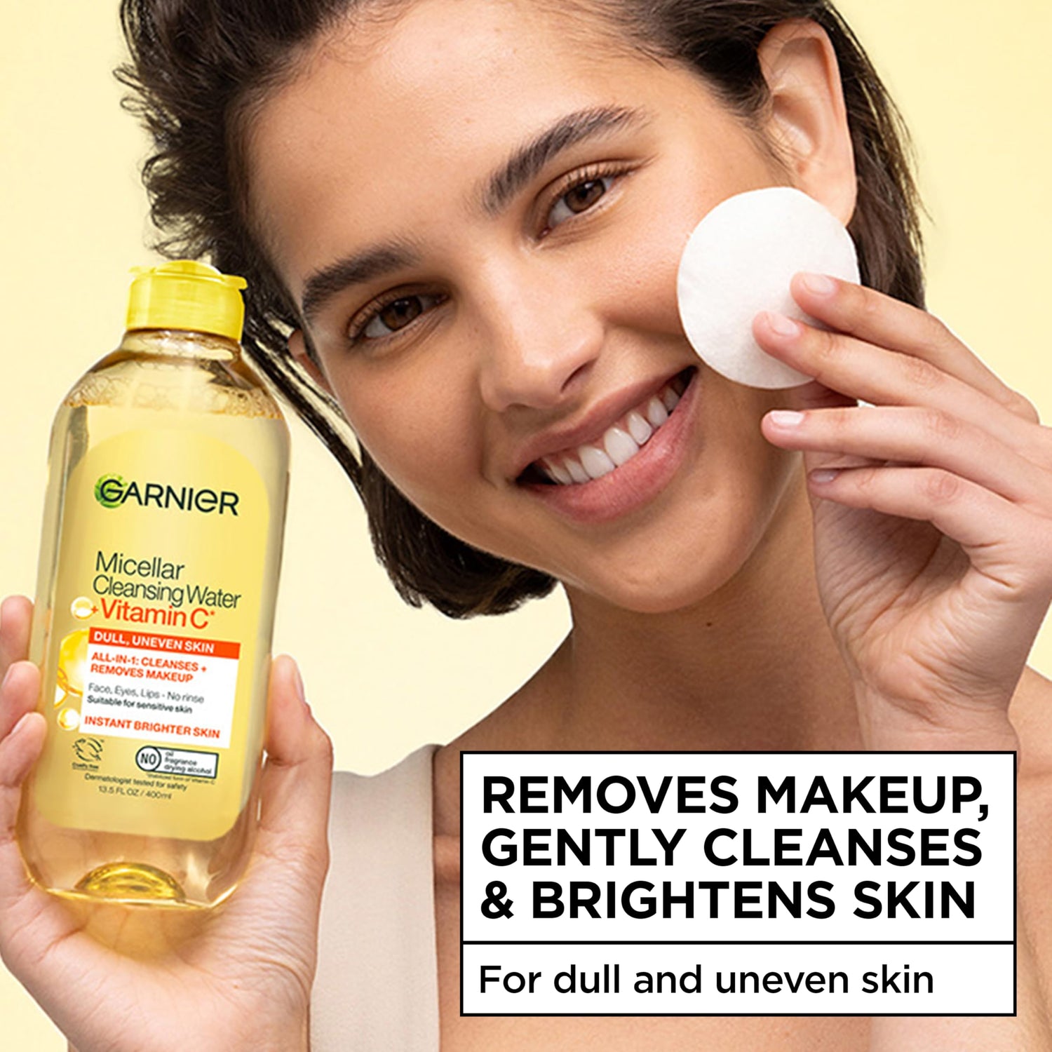 Garnier Micellar Water with Vitamin C - 13.53 fl oz Gentle Makeup Remover &amp; Cleansing Water