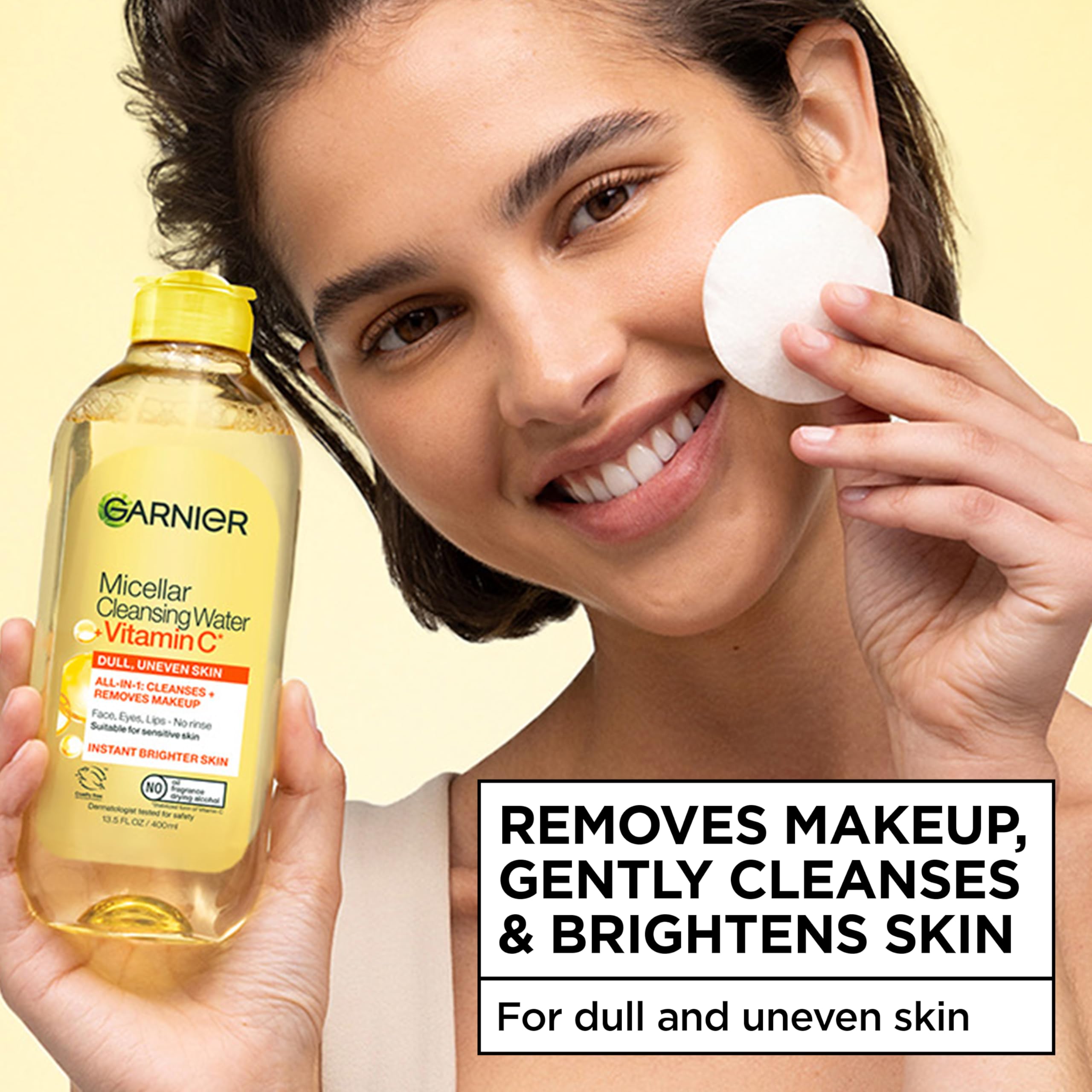Garnier Micellar Water with Vitamin C - 13.53 fl oz Gentle Makeup Remover &amp; Cleansing Water