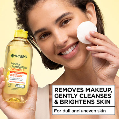 Garnier Micellar Water with Vitamin C - 13.53 fl oz Gentle Makeup Remover &amp; Cleansing Water