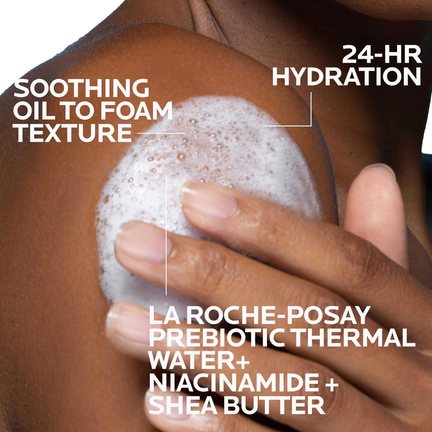La Roche-Posay Lipikar AP+ Cleansing Oil for Sensitive Skin, Hypoallergenic &amp; Moisturizing, 13.53 fl oz