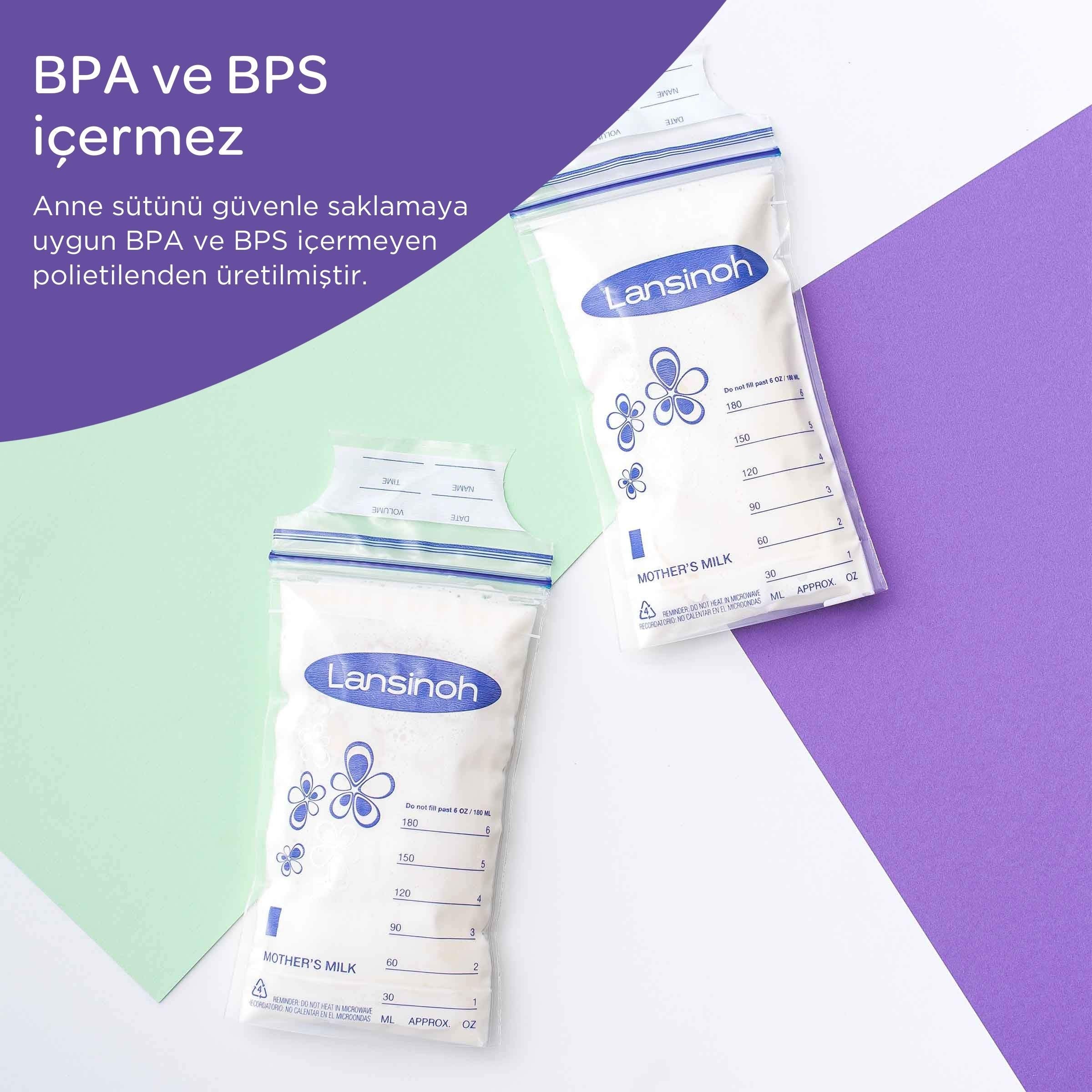 Lansinoh Breast Milk Storage Bags - BPA Free, Sterile &amp; Leak-Proof (25 Count)