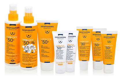 Isis Pharma Uveblock Invisible Fluid SPF50+ Sunscreen - Lightweight, Non-Greasy, UVA/UVB Protection