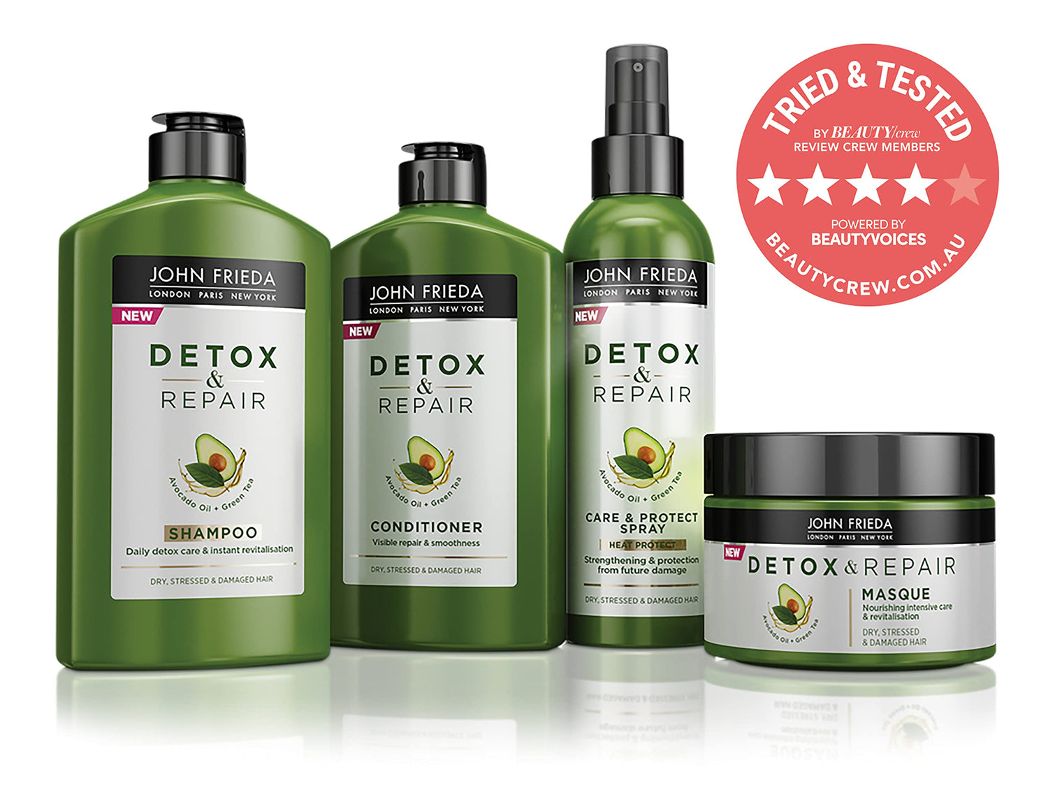 John Frieda Detox+Repair Shampoo - For Damaged Hair | 250ml
