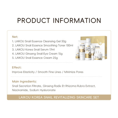 Snail Skincare Five-Piece Set