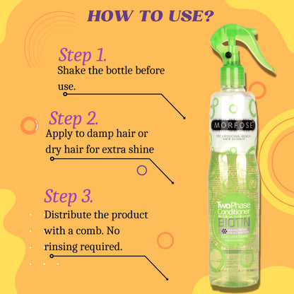 Morfose Biotin Strengthening Hair Conditioner 400ml - Two Phase