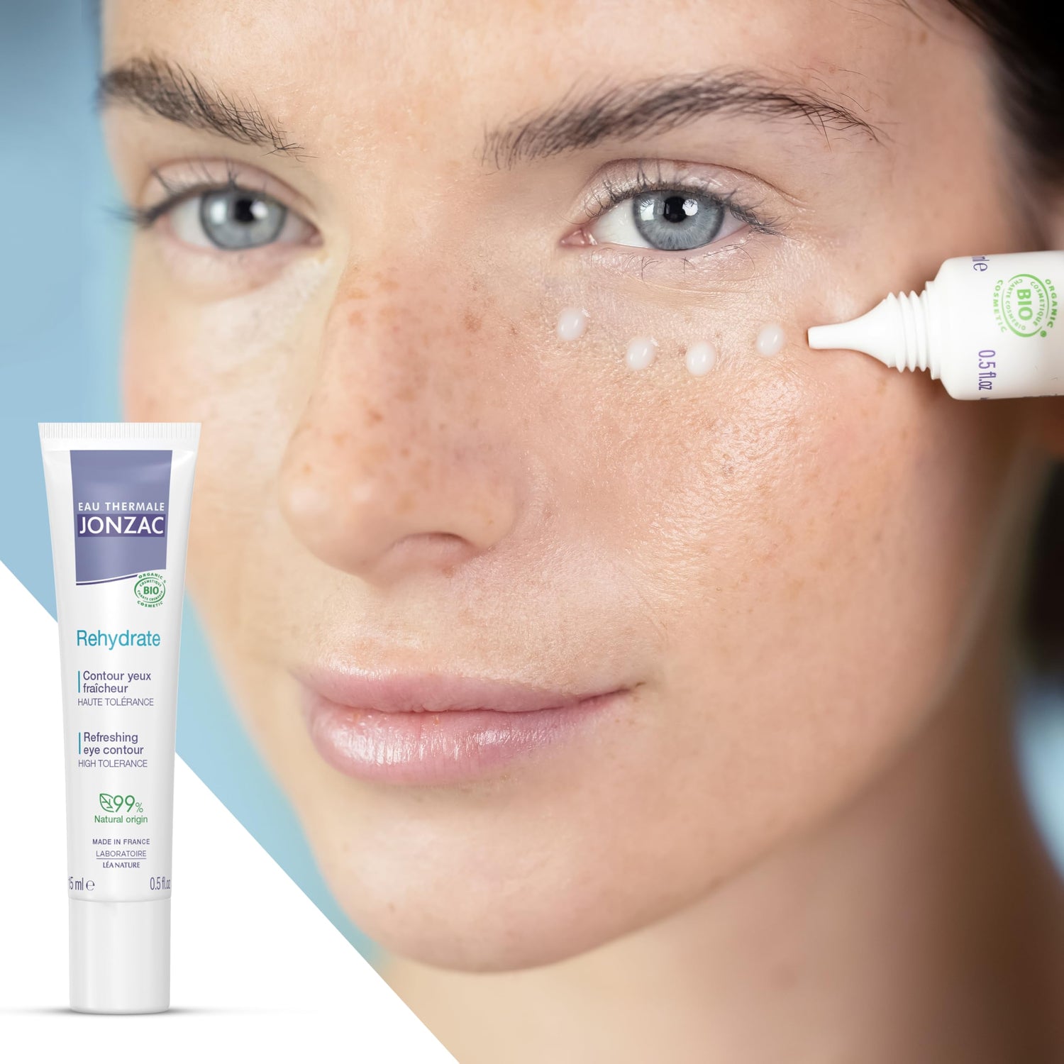 Eau Thermale Jonzac Soothing Eye Cream for Sensitive Skin - Hypoallergenic &amp; Natural