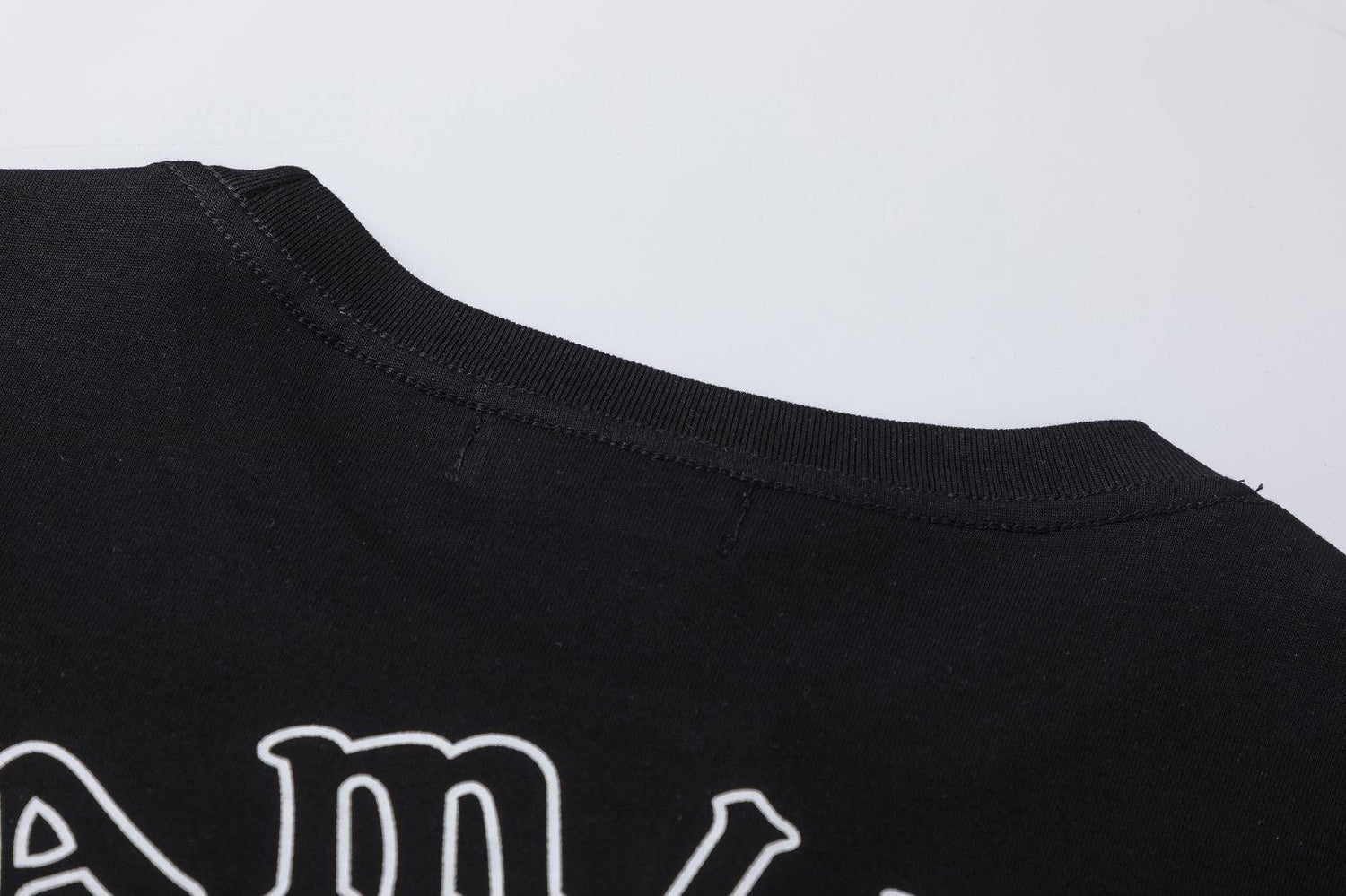 Amiri Black T-Shirt Without Collar