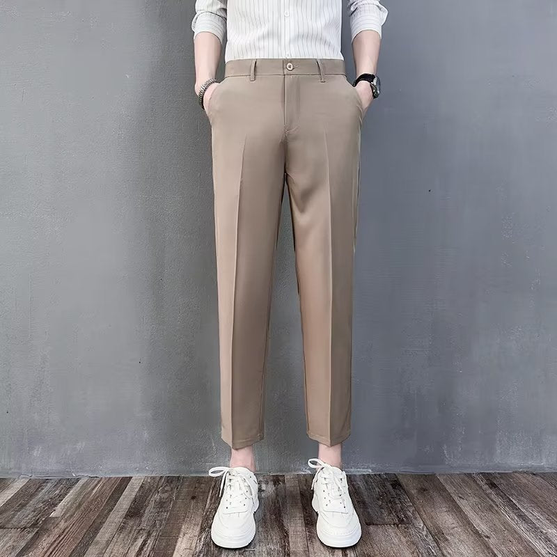 Summer Thin British Small Western Pants Men&