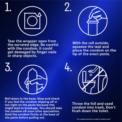 Durex Intense Condoms - 10 Pack, Enhanced Sensation for Intimate Protection &amp; Pleasure