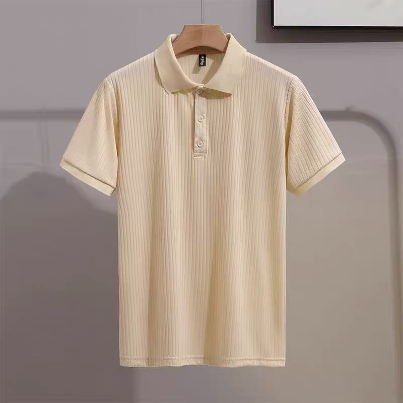 Mens Breathable Ice Silk Polo Shirt