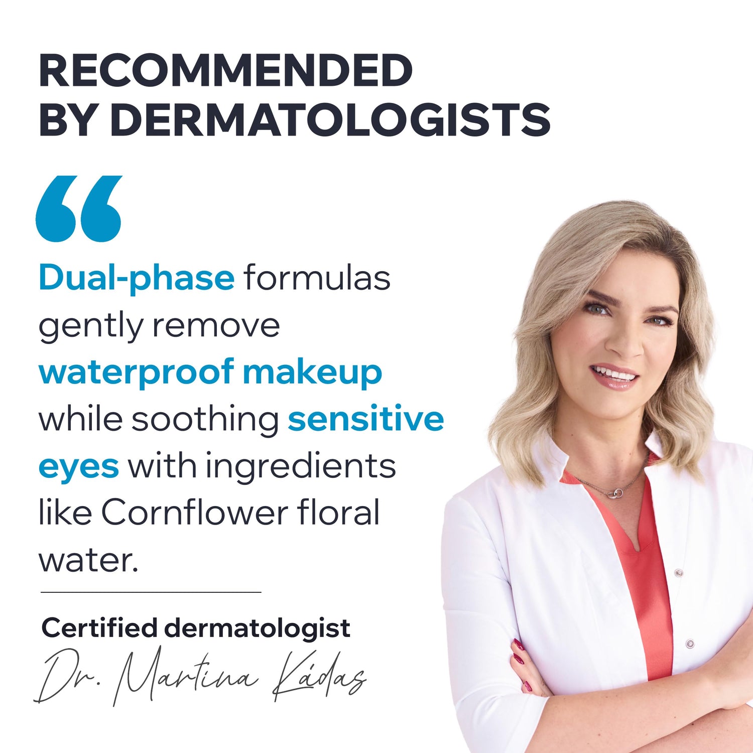 Uriage Waterproof Eye Makeup Remover - Gentle, Effective &amp; Fragrance-Free Solution for Sensitive Eyes