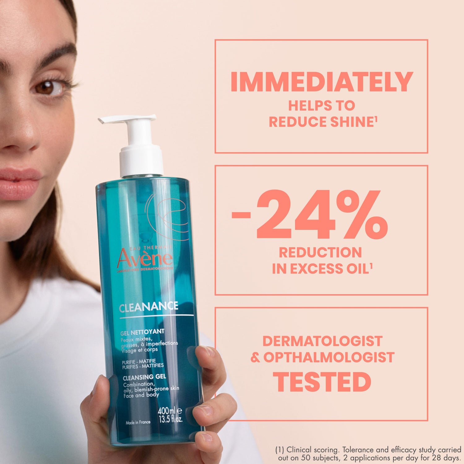 Avene Cleanance Cleansing Gel for Combination and Oily Skin 400ml