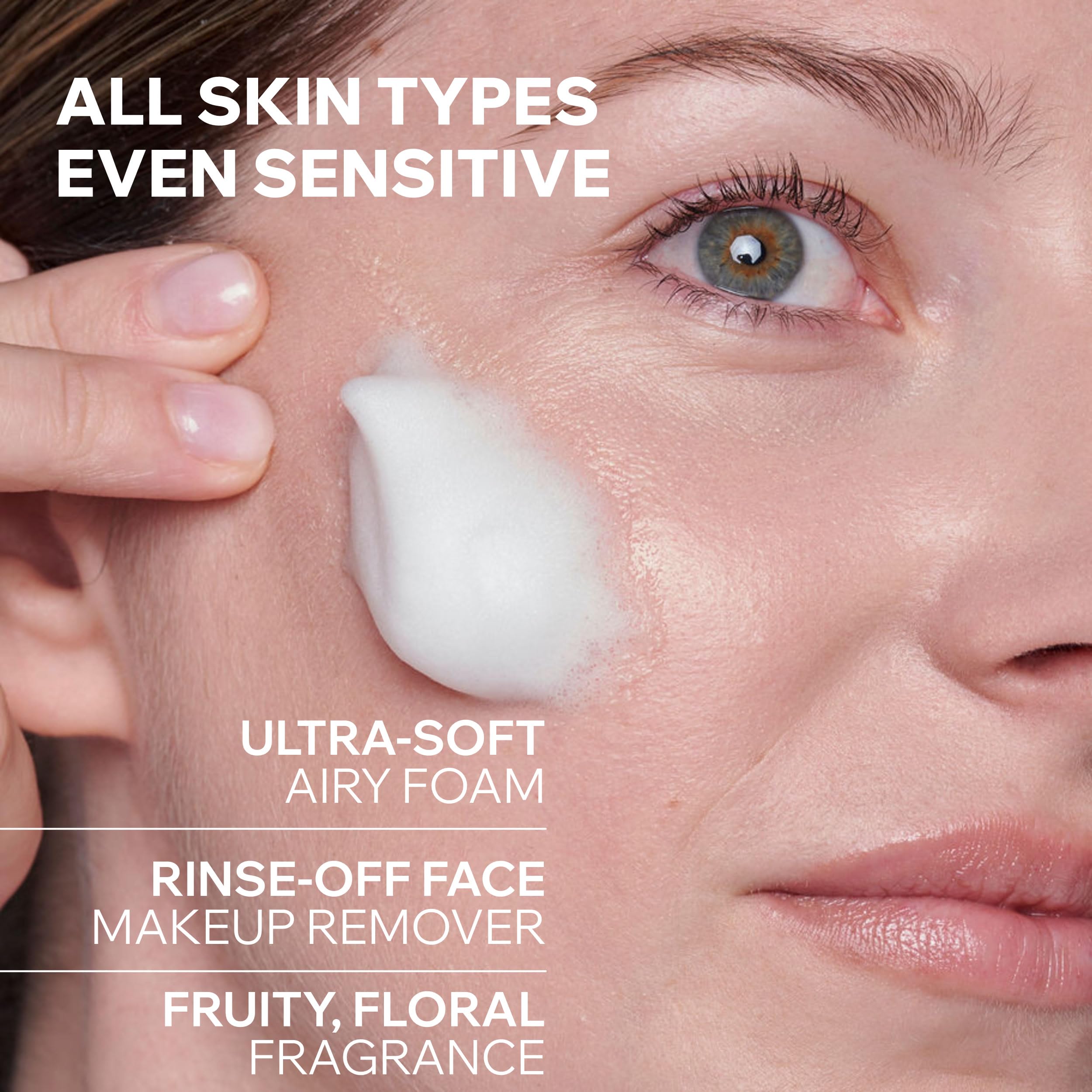 Uriage Gentle Facial Cleansing Foam &amp; Makeup Remover - Suitable for Normal &amp; Combination Skin Types