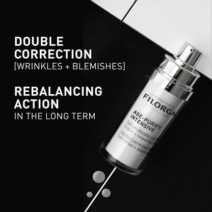 Filorga Age-Purify Intensive Double-Action Anti-Aging Serum 30ml - Non-Comedogenic Skincare for Oily Skin