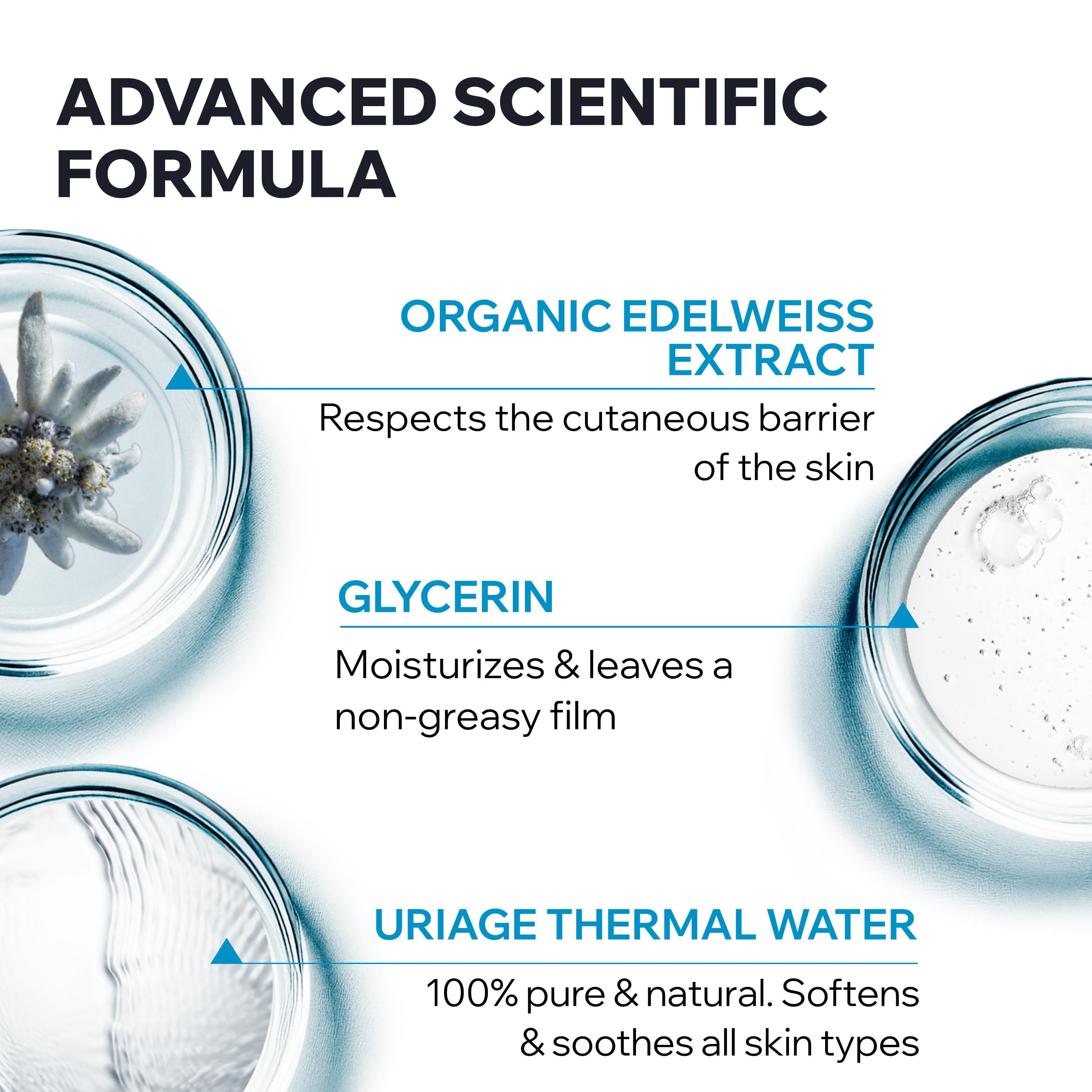 Uriage Gentle Facial Cleansing Foam &amp; Makeup Remover - Suitable for Normal &amp; Combination Skin Types
