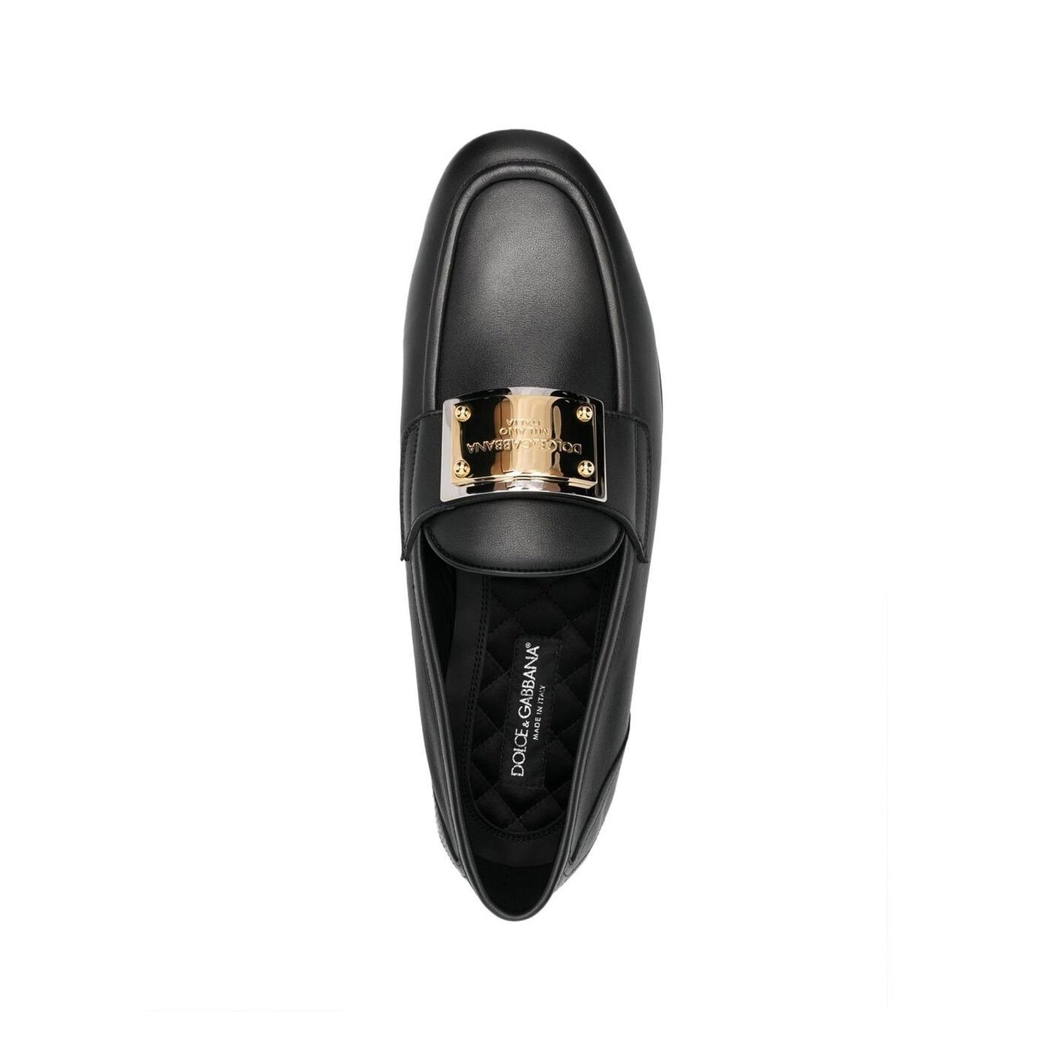 Dolce &amp; Gabbana Leather Logo Loafers