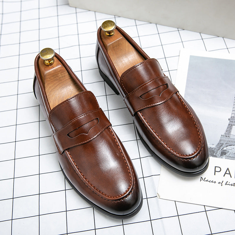 Mens Slip-On Leather Loafers