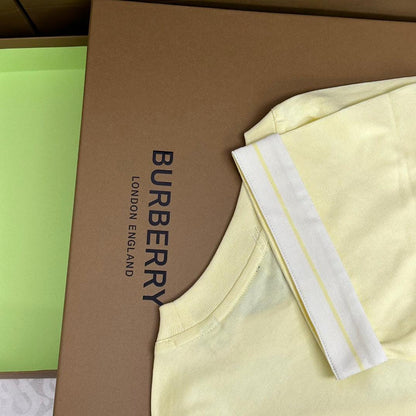 Burberry Yellow T-Shirt Without Collar