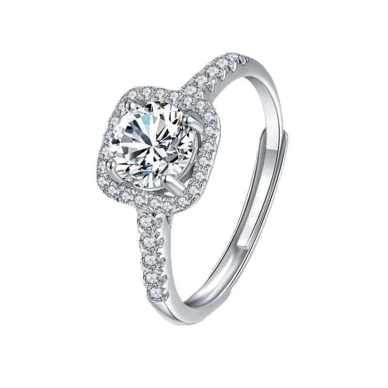 Simulation Adjustable Wedding Ring Set