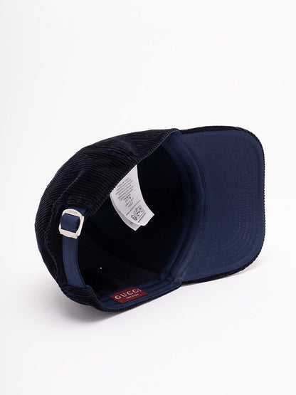 GUCCI Corduroy Baseball Cap - Men&