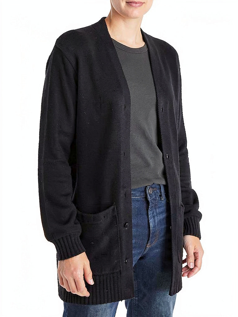 Velvet by Graham &amp; Spencer Long Open-Front Cardigan, Size Small