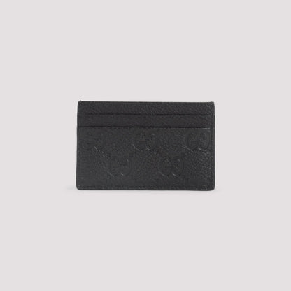 GUCCI Mini Embossed Leather Card Case