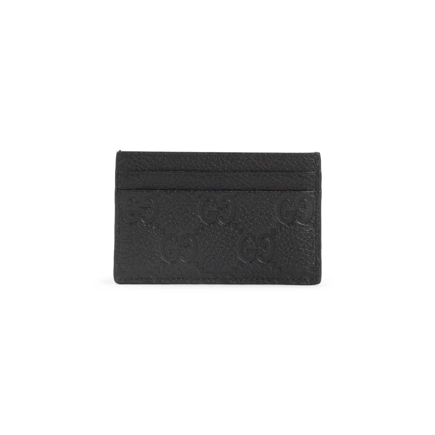 GUCCI Mini Embossed Leather Card Case