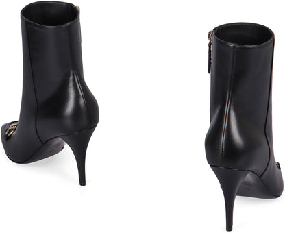 GUCCI Tapered High Heel Ankle Boots - 8.5 cm