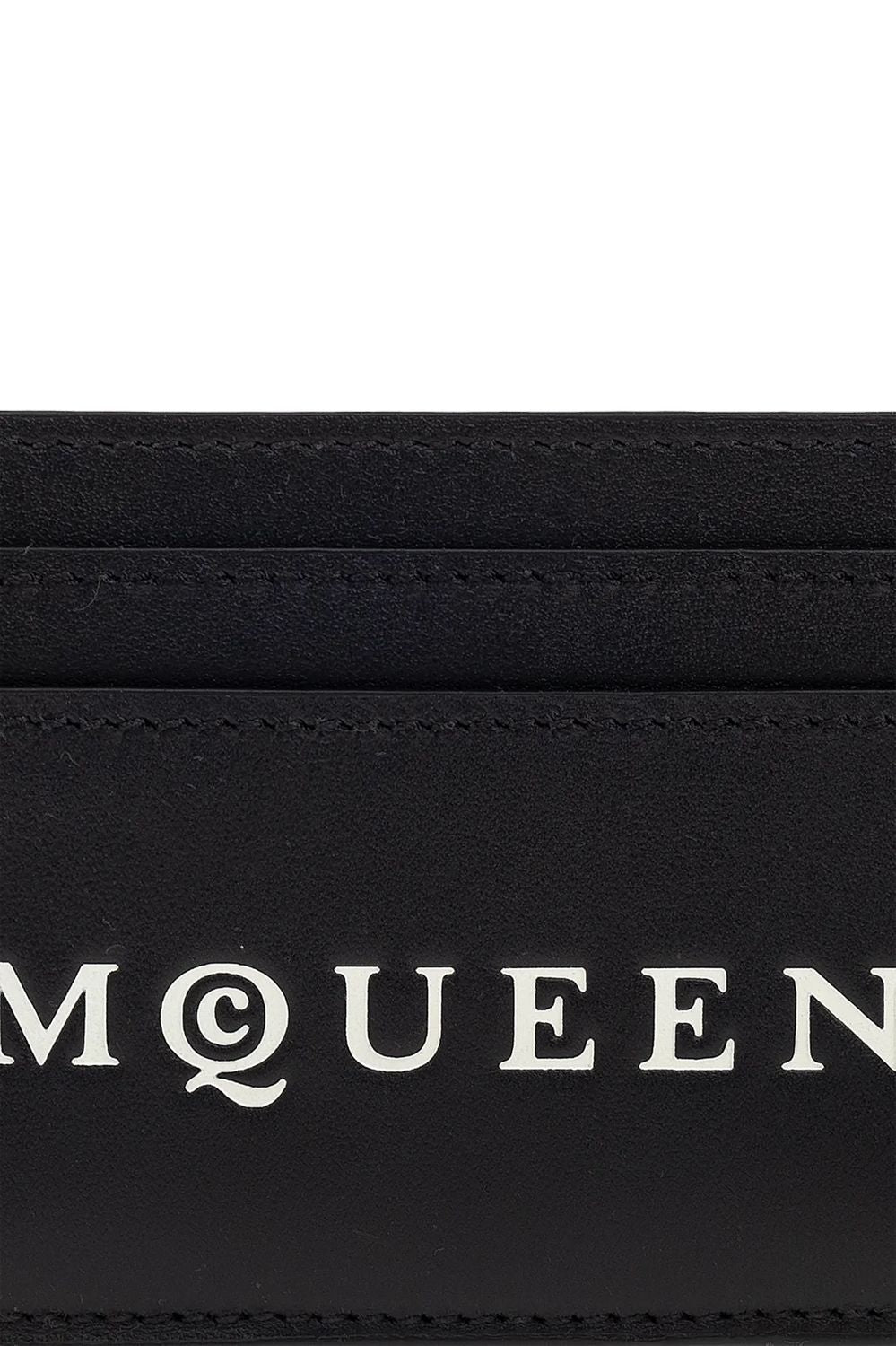 ALEXANDER MCQUEEN Mini Card Case with Logo Print