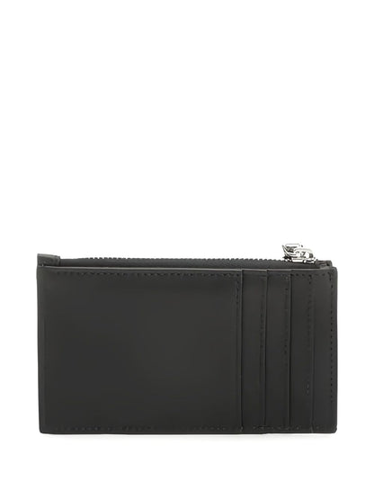ALEXANDER MCQUEEN Leather Cardholder Wallet - Mini Design