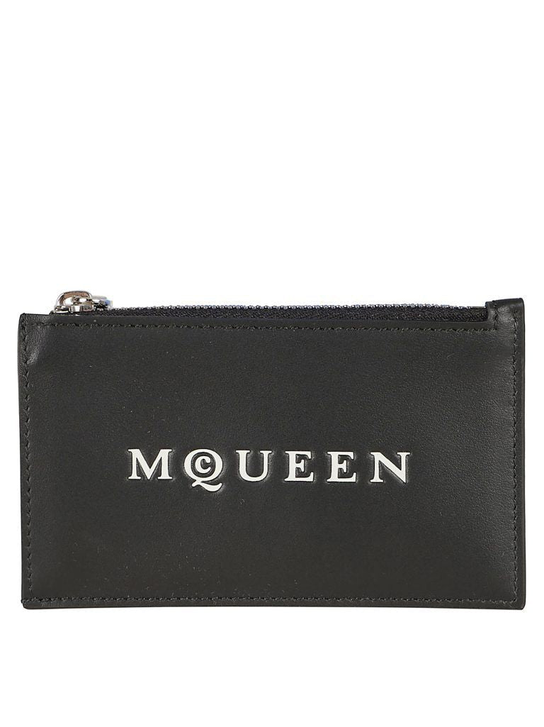 ALEXANDER MCQUEEN Leather Cardholder Wallet - Mini Design