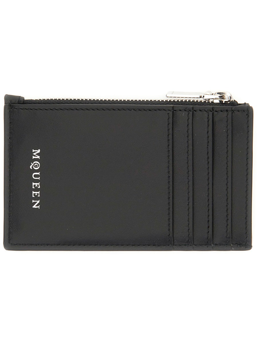 ALEXANDER MCQUEEN Mini Leather Skin Wallet