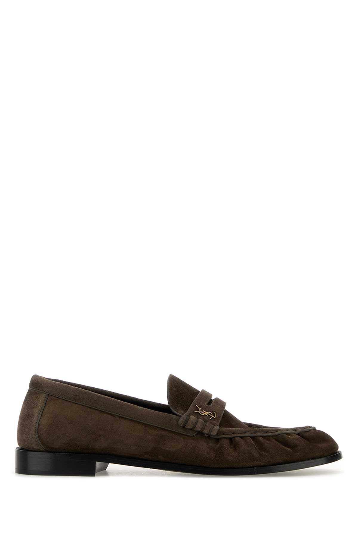 SAINT LAURENT Mud Suede Loafers for Men