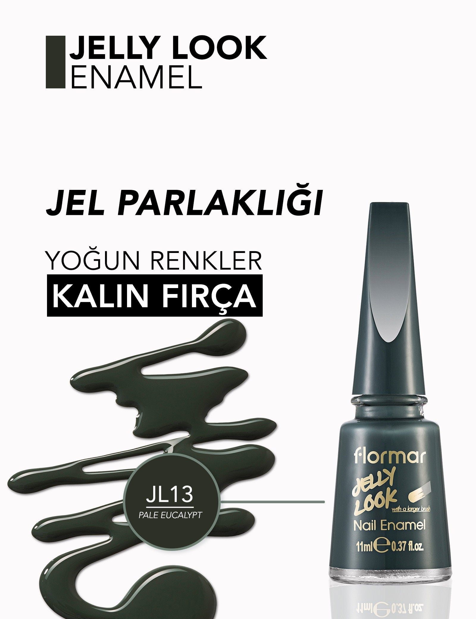 Flormar Jelly Look Nail Enamel for Gel-Like Shine