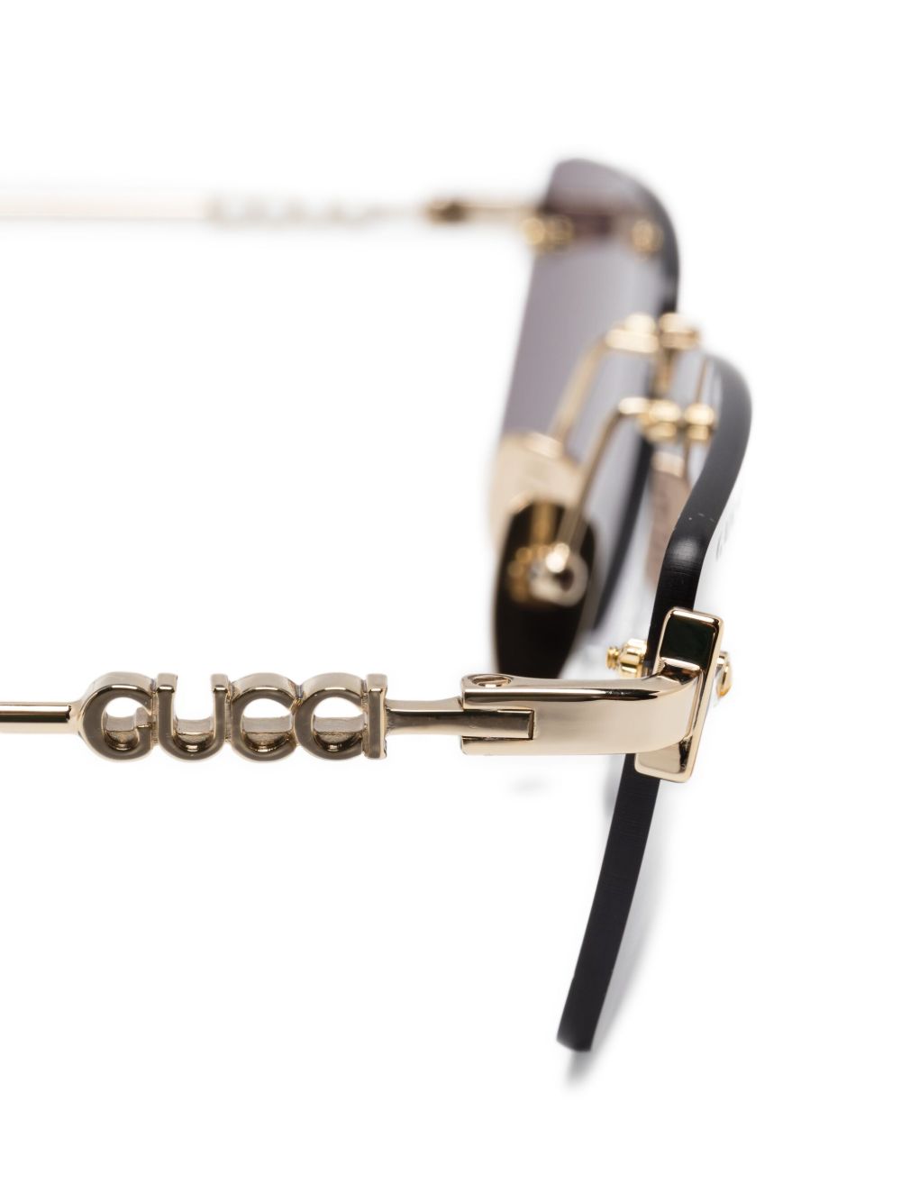 GUCCI Platinum Metal Sunglasses for Men