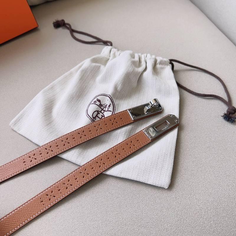Hermes Men Silver Buckle Belt &